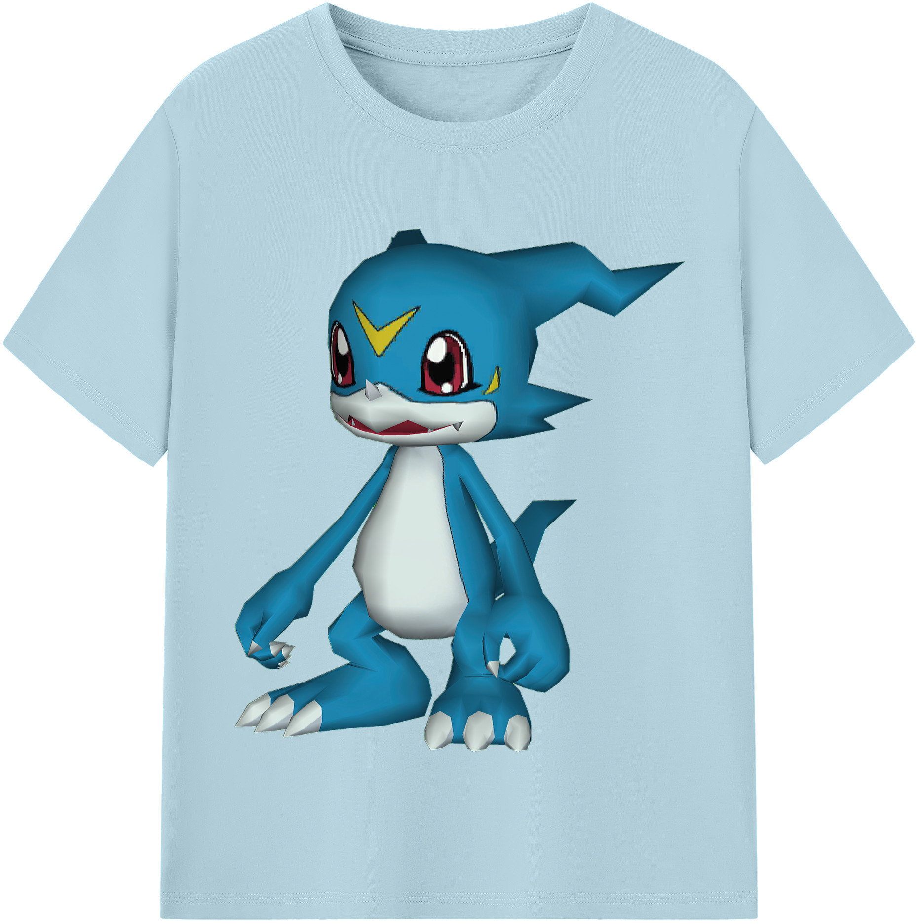 （画像用） Digimon デジタルモンスター/デジモン 綿100％半袖Tシャツ（フロントプリント）